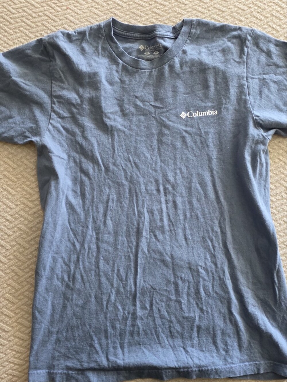 Columbia Men's Short Sleeve Logo Tee M - Blue